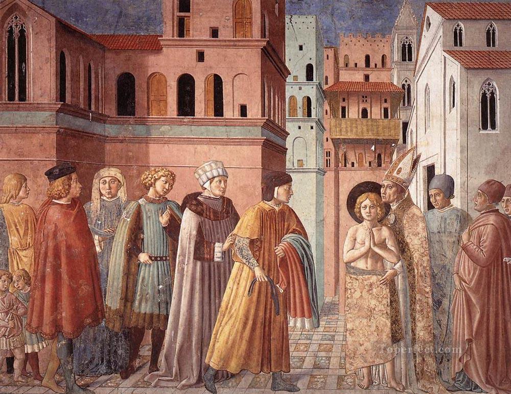 Scenes from the Life of St Francis Scene 3south wall Benozzo Gozzoli Oil Paintings